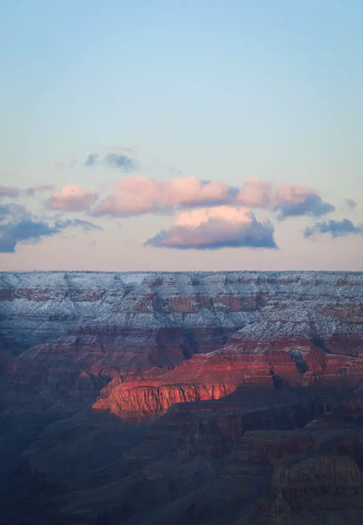 grand canyon in January weather