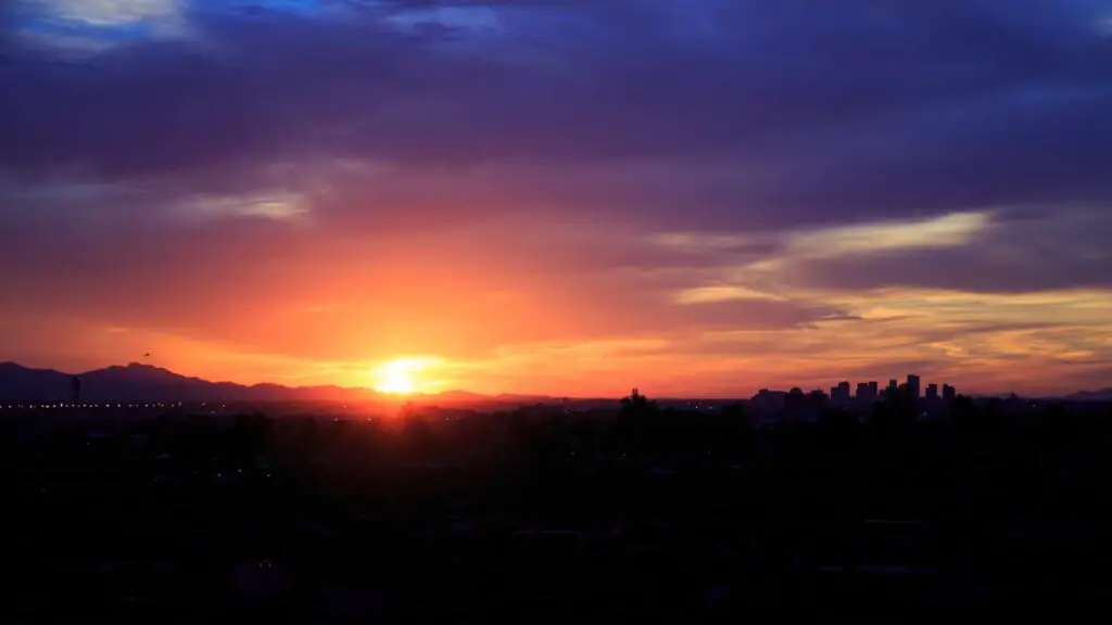 sunset in Phoenix