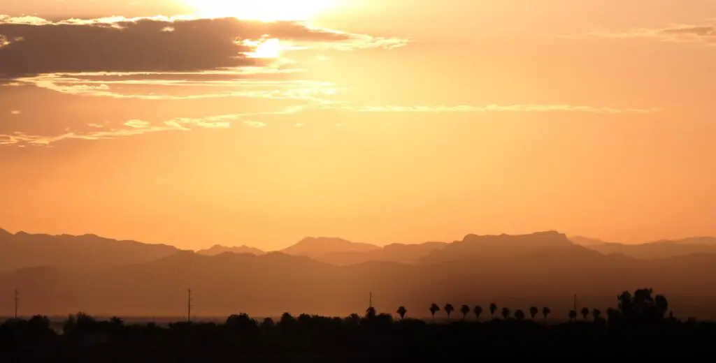 sunrise in Phoenix by month